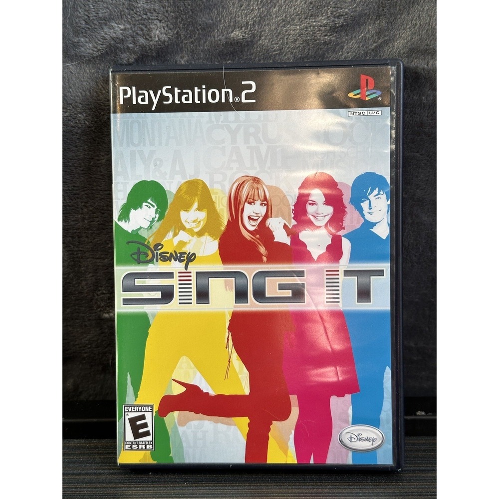 Disney Sing It PS2 PlayStation 2 Complete‎ Game Case Paperwork